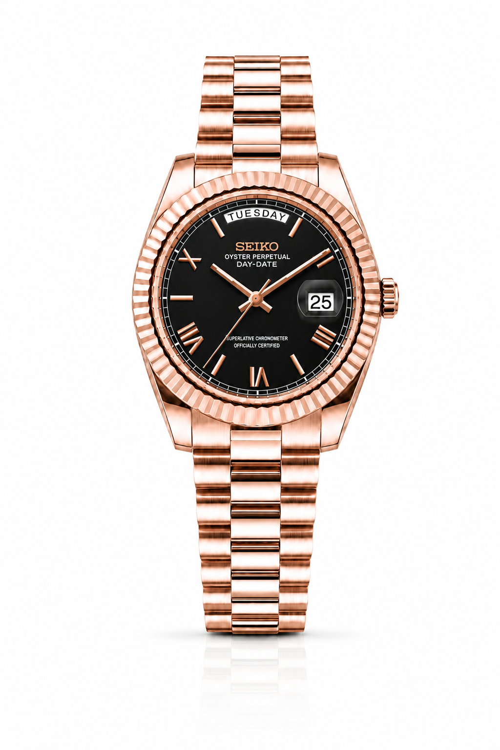 Seiko Day-Date "Roman Black"