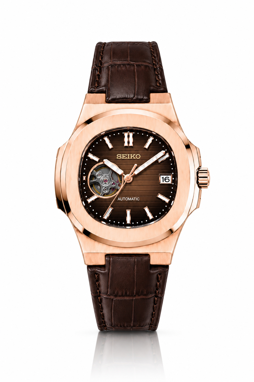 Seiko Nautilus Open Heart "Chocolate"