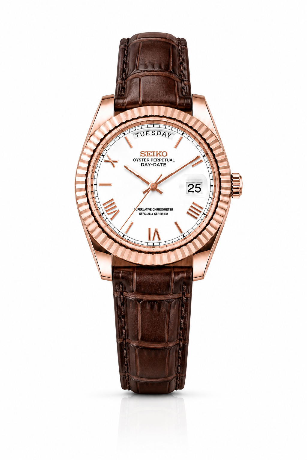 Seiko Day-Date "White Roman"