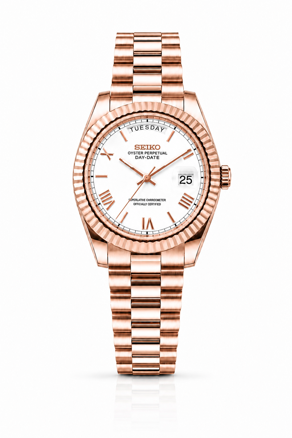 Seiko Day-Date "White Roman"