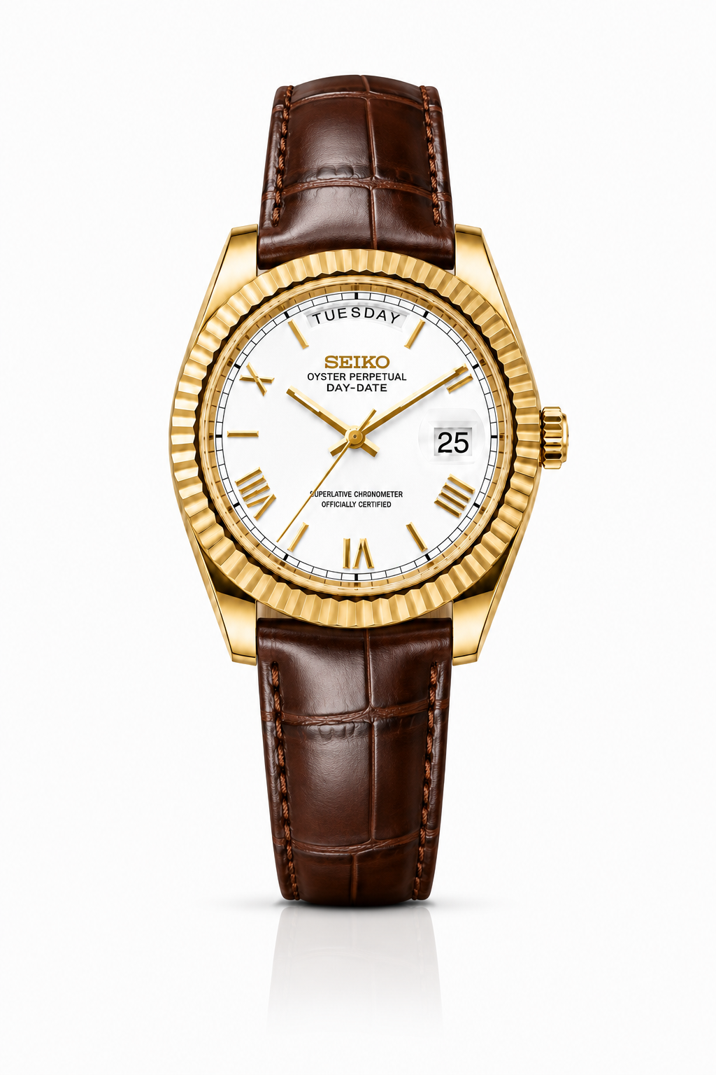 Seiko Day-Date "White Roman"