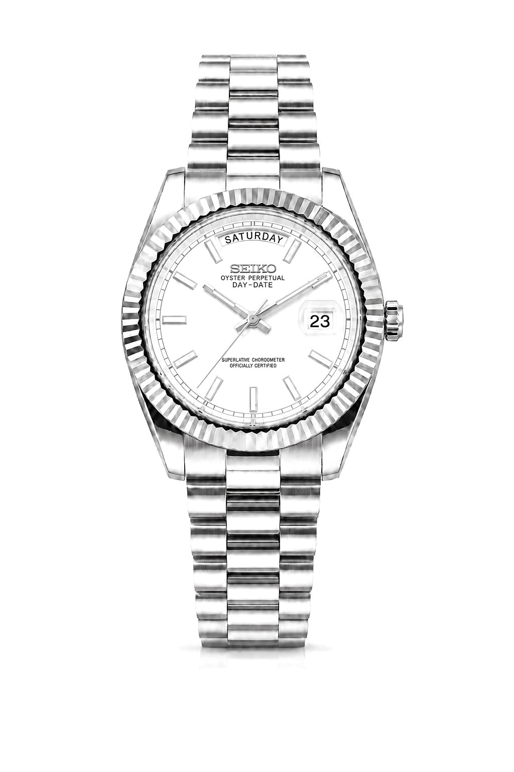 Seiko Day-Date "Classic White"