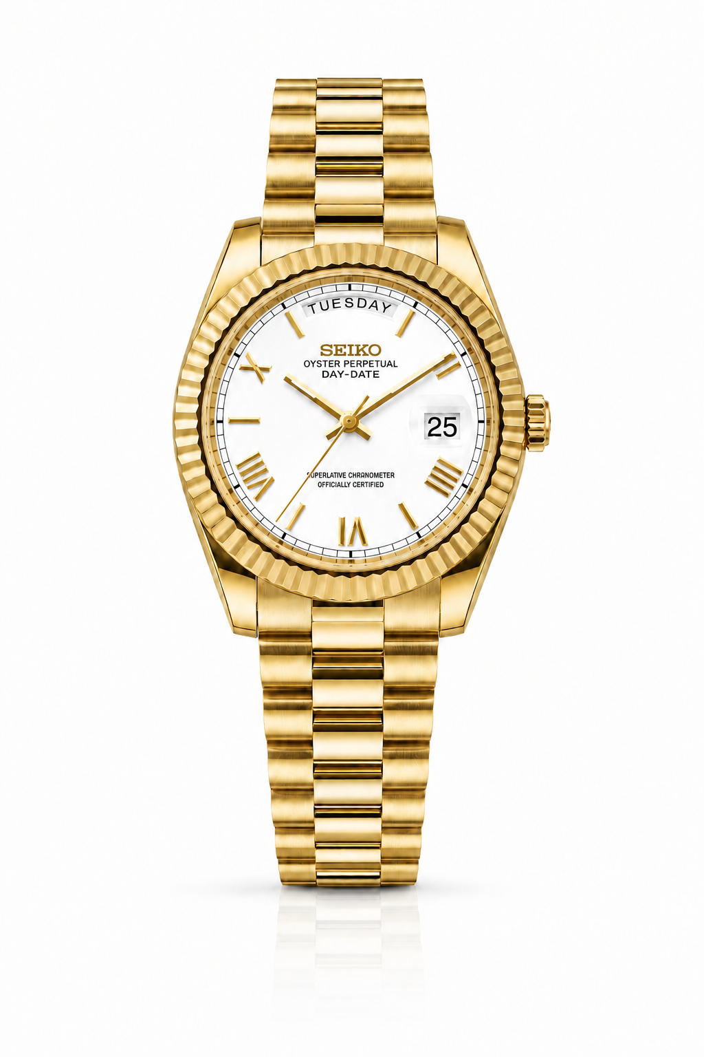 Seiko Day-Date "White Roman"