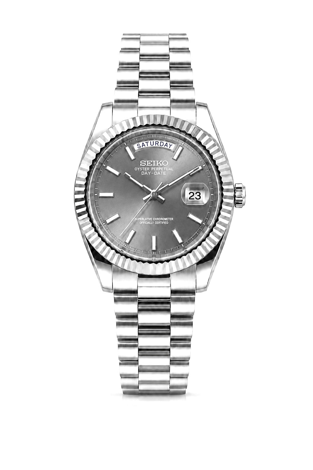 Seiko Day-Date "Classic Rhodium"