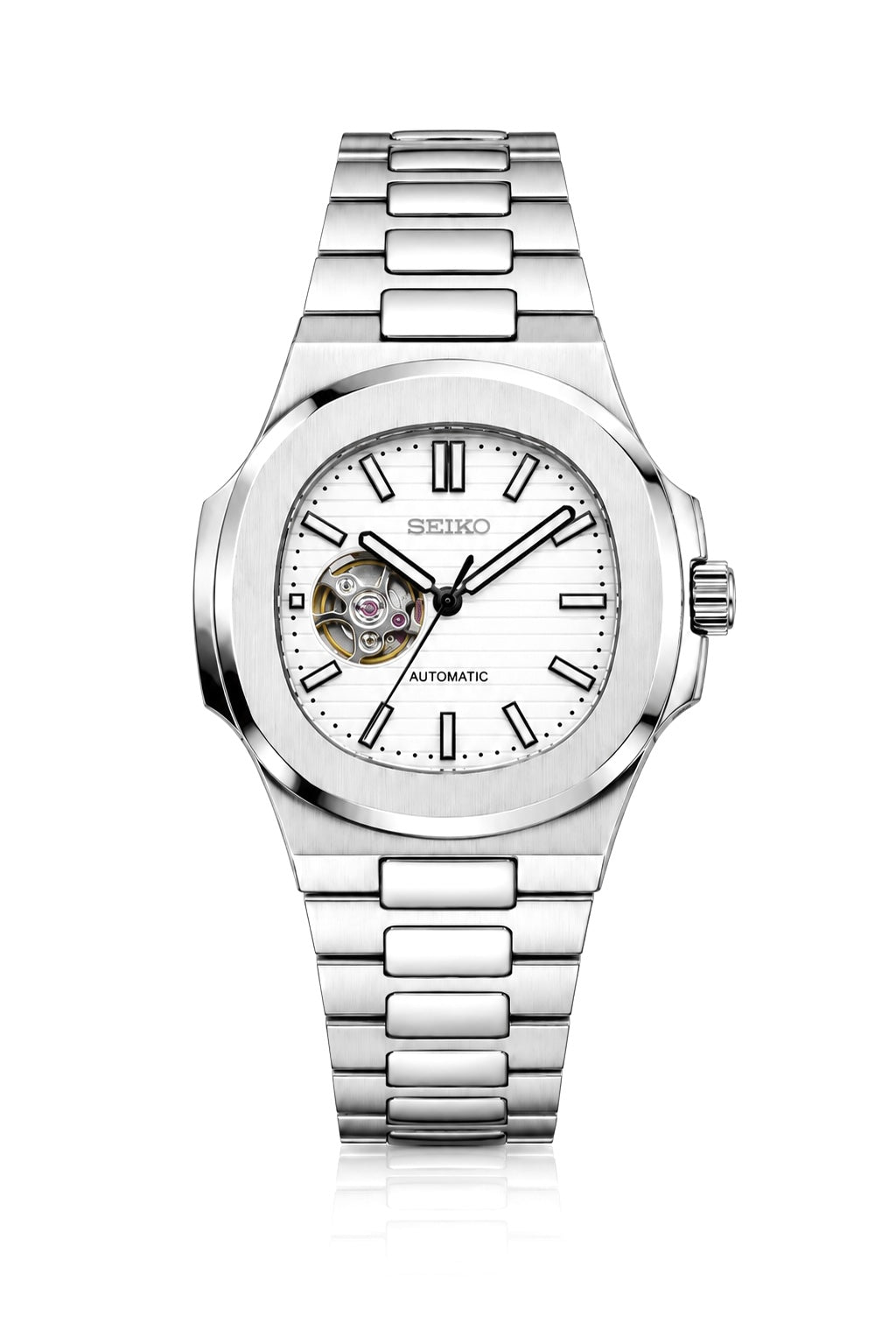 Seiko Nautilus Open Heart "White"