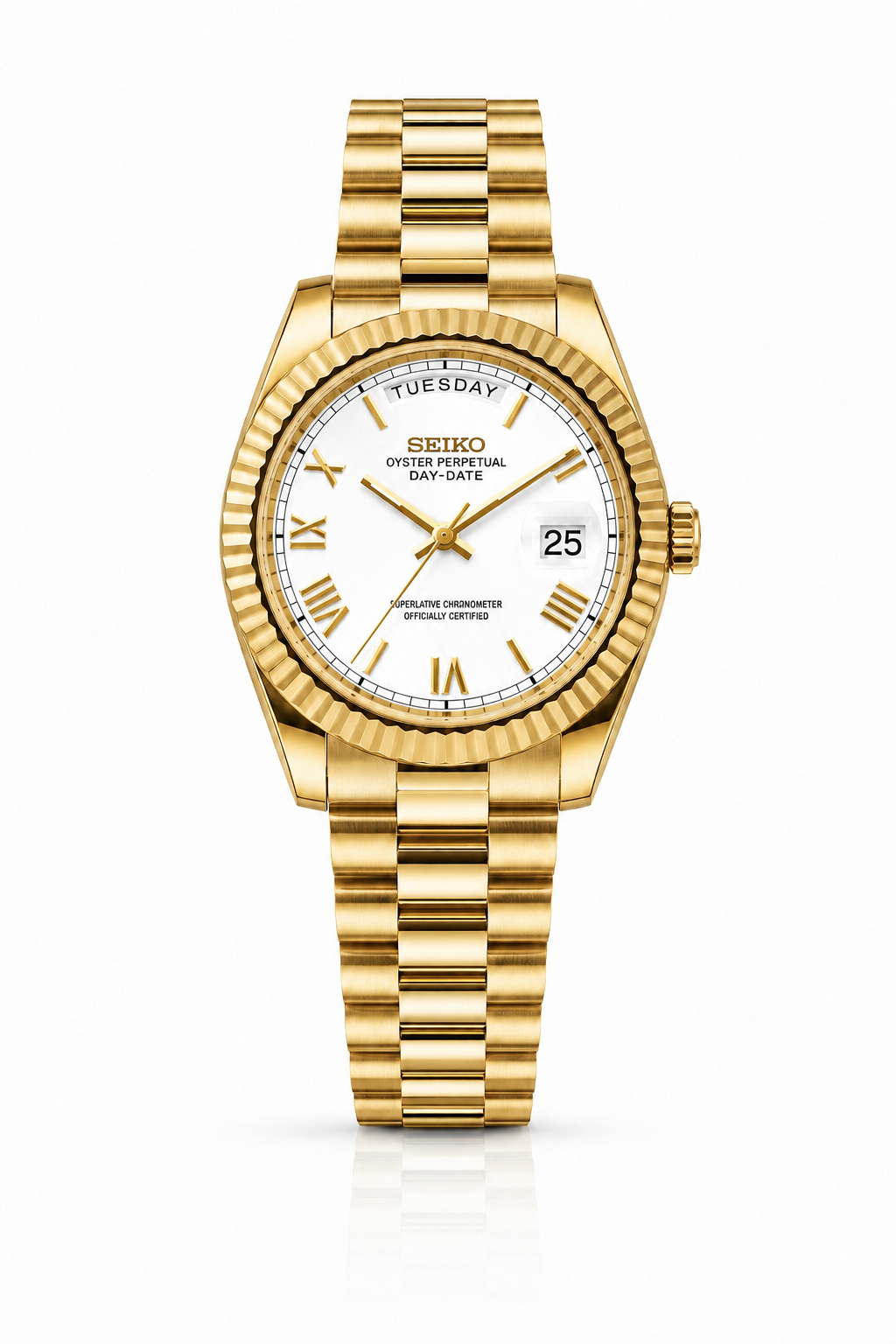 Seiko Day-Date "White Roman"