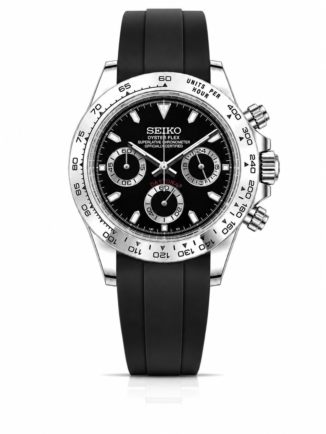 Seiko Daytona "Black Silver"