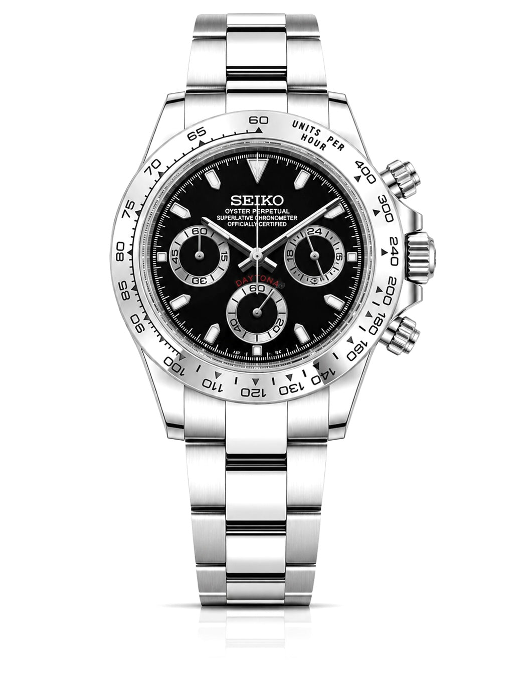 Seiko Daytona "Black Silver"